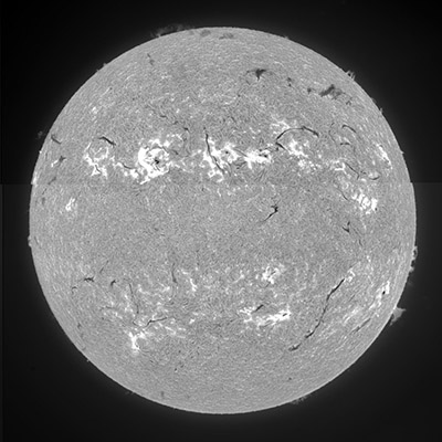 Snímek Slunce v čáře H alfa ze dne 19. 6. 2000. Zdroj: http://www.bbso.njit.edu/Research/FDHA/data/hd61900r.jpg